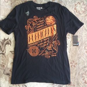 University of Miami shirt by Hurley - NWT - large